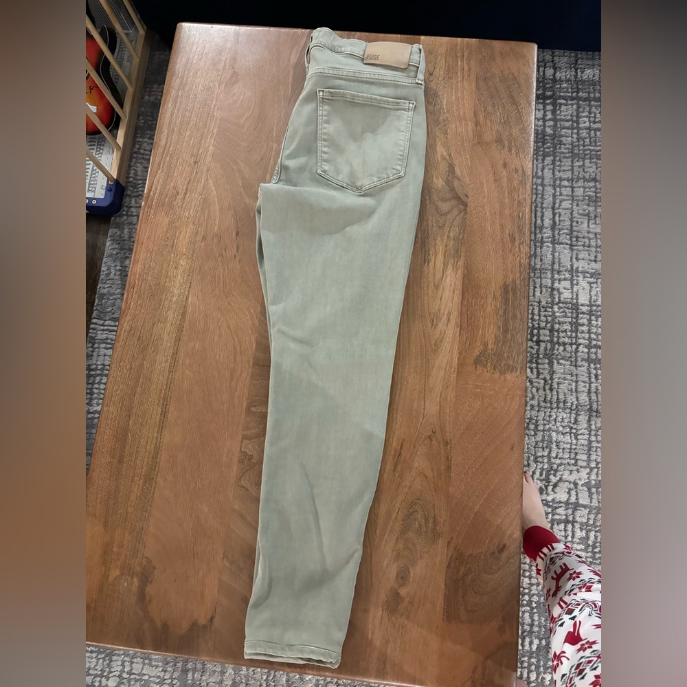 Paige Men’s Jeans, Green, 33 waist x 30 length